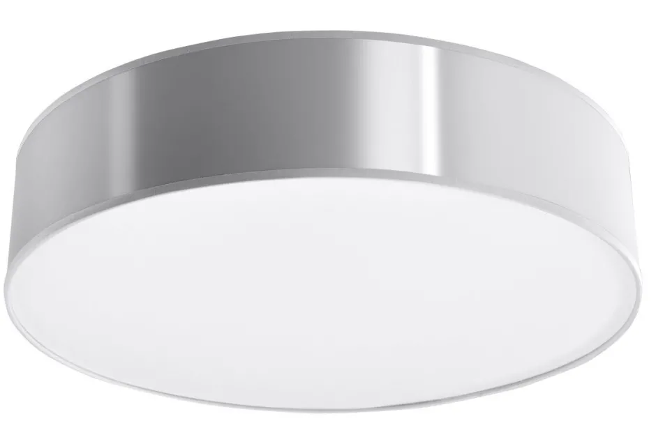 Deckenleuchten|Flurlampen*Sollux Moderne runde Deckenleuchte Deckenlampe in Grau