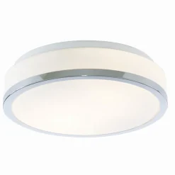 Deckenleuchten|Flurlampen*Searchlight Moderne runde Deckenleuchte in Chrom