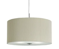 Moderne Lampen|Wohnzimmerlampen*Searchlight Moderne runde Pendelleuchte E27 in Chrom