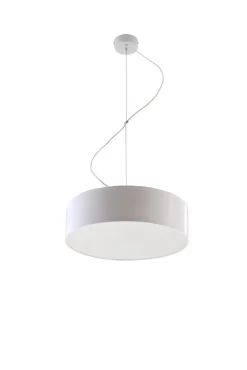 Sollux Moderne runde Pendelleuchte ATIS in Weiß< Hängelampen|Esszimmer Lampen