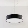 Hängelampen|Esszimmer Lampen*Sollux Moderne runde Pendelleuchte ATIS in Schwarz