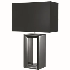 Searchlight Moderne Schlafzimmerlampe schwarz< Moderne Lampen|Glaslampen