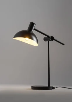Tischlampen|Bürolampen*Sigma Moderne Schreibtischleuchte Schwarz Weiß 45 cm flexibel