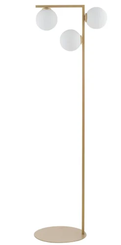 Kugellampen|Moderne Lampen*Sigma Moderne Stehlampe Metall Gold Glas 150 cm G9 3-flammig