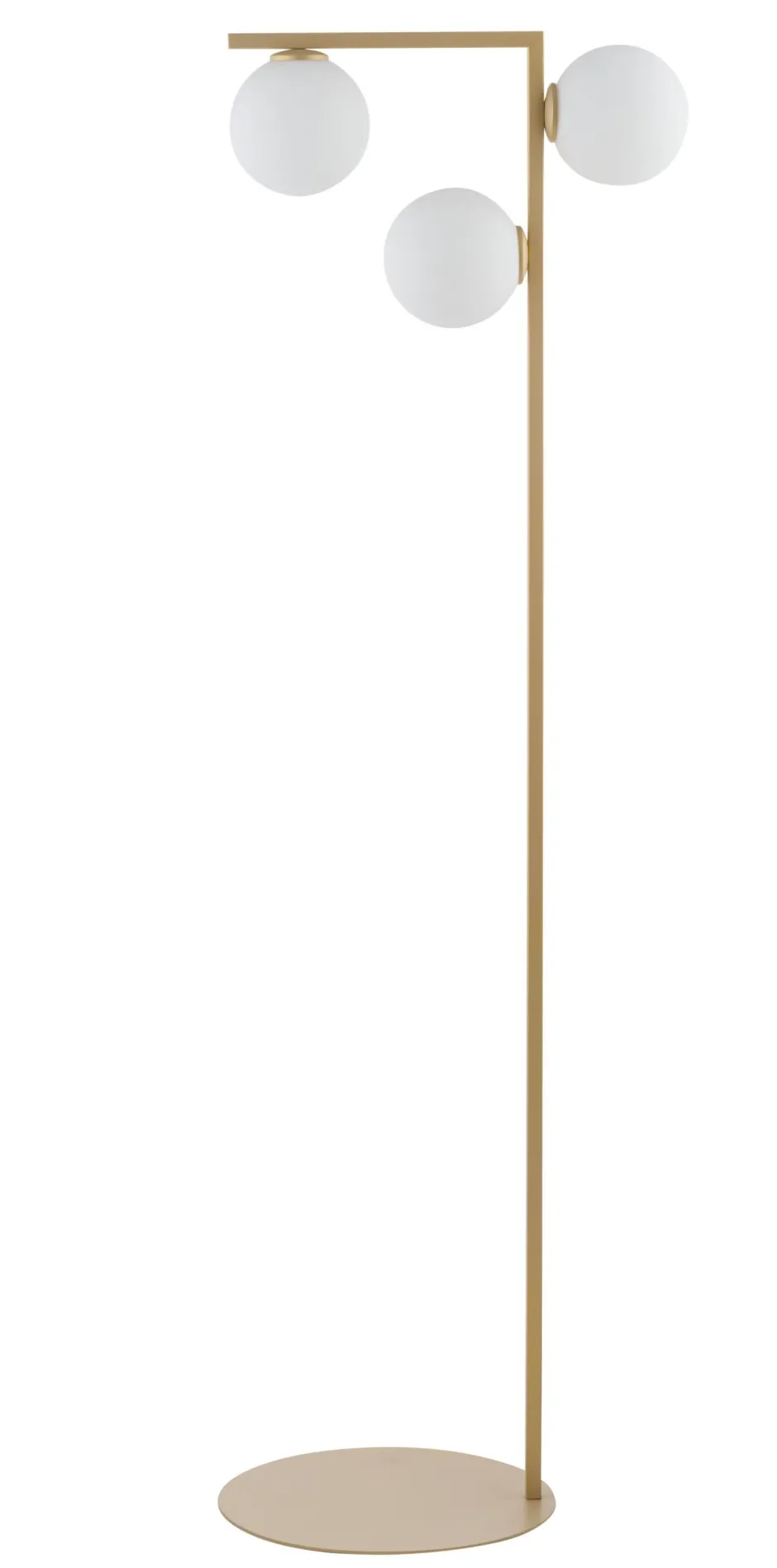 Kugellampen|Moderne Lampen*Sigma Moderne Stehlampe Metall Gold Glas 150 cm G9 3-flammig