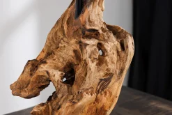 Tischlampen|Schlafzimmer Lampen*Invicta Interior Moderne Tischleuchte blendarm Stoff Holz E27 58 cm groß