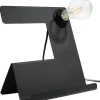 Sollux Moderne Tischleuchte mit Ablage Schwarz Metall für E27< Wohnzimmerlampen|Moderne Lampen