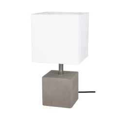 Spot Light Moderne Tischleuchte mit Schalter Beton Stoff E27< Stofflampen|Betonlampen