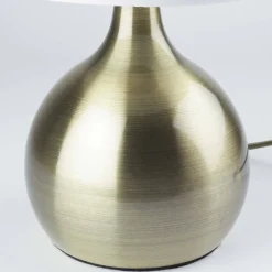 Searchlight Moderne Touch Tischleuchte E14 Touchdimmer Weiß< Wohnzimmerlampen|Stofflampen