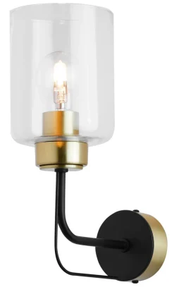 Wandleuchten|Moderne Lampen*Jupiter Moderne Wandlampe Metall Glas E27 stilvoll AILISE