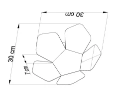 Wandleuchten|Flurlampen*Sollux Moderne Wandlampe Schwarz Lichteffekt Metall dekorativ