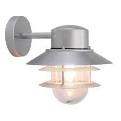 Elstead Moderne Wandlampe SOLAS Edelstahl Maritim IP44 Hof< Metall Lampen|Rustikale Lampen