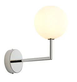 Jupiter Moderne Wandleuchte G9 Glas Nickel Kugelschirm blendarm< Wandleuchten|Schlafzimmer Lampen