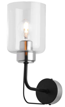 Jupiter Moderne Wandleuchte in Schwarz Nickel E27 stilvoll< Wandleuchten|Moderne Lampen