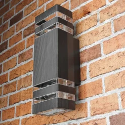 Moderne Lampen|Fassadenstrahler*Nowodvorski Moderne Wandleuchte Up Down für Außen E27 IP54 RIO