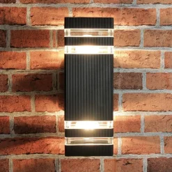 Moderne Lampen|Fassadenstrahler*Nowodvorski Moderne Wandleuchte Up Down für Außen E27 IP54 RIO