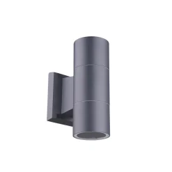 Metall Lampen|Feuchtraumleuchten*Harms Import Moderne Wandleuchte Up Down Anthrazit GU10 IP44 außen