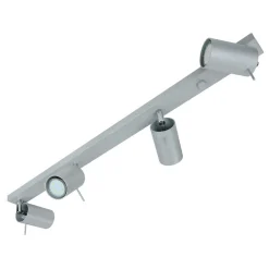Wohnzimmerlampen|Moderne Lampen*Sollux Moderner Deckenstrahler ETNA Grau 80 cm lang