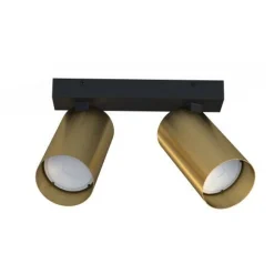 Deckenleuchten|Flurlampen*Nowodvorski Moderner Deckenstrahler Messing Schwarz 2x GU10