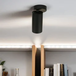 Moderne Lampen|Küchenlampen*Nowodvorski Moderner Deckenstrahler Schwarz GU10 H:13cm klein