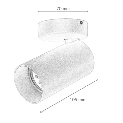 Moderne Lampen|Küchenlampen*Nowodvorski Moderner Deckenstrahler Schwarz GU10 H:13cm klein