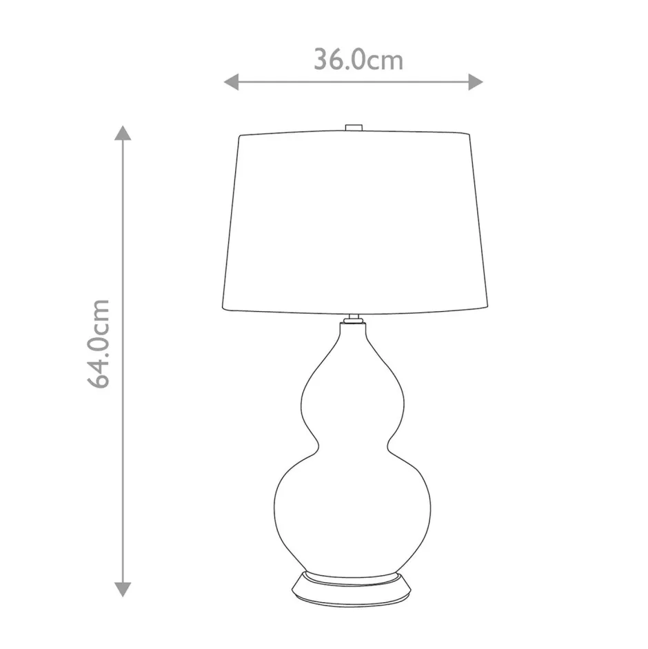 Elstead Nachttischlampe Keramik Stoff 64 cm E27 Weiß Pink< Wohnzimmerlampen|Stofflampen