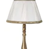Giovanni Battista Nachttischlampe Klassisch Weiß< Messinglampen|Stofflampen
