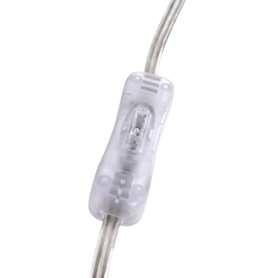 Steinhauer Nachttischlampe Metall Glas in Stahl Weiß E27 45 cm< Tischlampen|Schlafzimmer Lampen