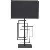 By Rydéns Nachttischlampe Metall Stoff 69 cm Schwarz E27 Modern< Wohnzimmerlampen|Schlafzimmer Lampen