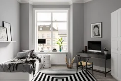 Wohnzimmerlampen|Schlafzimmer Lampen*By Rydéns Nachttischlampe Metall Stoff E27 69 cm hoch Modern