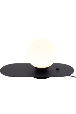 Wohnzimmerlampen|Metall Lampen*Belis Nachttischlampe mit Schalter Glas Metall E27 22 cm