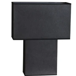 By Rydéns Nachttischlampe Papier 50 cm Schwarz eckig Modern 2x E27< Wohnzimmerlampen|Schlafzimmer Lampen