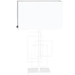 By Rydéns Nachttischlampe Stoff Metall E27 69 cm hoch Weiß Modern< Wohnzimmerlampen|Schlafzimmer Lampen