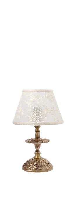 Wohnzimmerlampen|Messinglampen*Giovanni Battista Nachttischlampe Weiß Leuchte