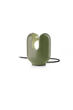 Wohnzimmerlampen|Keramiklampen*Ferroluce Nachttischleuchte Keramik E27 B: 14,5 cm 20 cm Grün