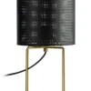 Luminex Nachttischleuchte Metall E27 31 cm in Gold Schwarz< Tischlampen|Schlafzimmer Lampen