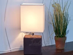 Rabalux Nachttischleuchte weiß braun E27 H:30cm Keramik< Wohnzimmerlampen|Keramiklampen