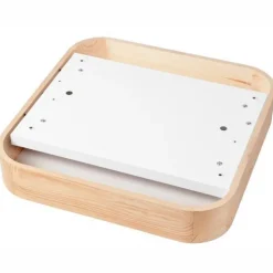 Lamkur Natürliche Deckenlampe Pinie Glas B:45 cm E27 4-flmg< Wohnzimmerlampen|Glaslampen