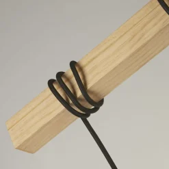 Searchlight Natürliche Hängelampe Holz E27 100 cm 6-flammig Vintage< Wohnzimmerlampen|Esszimmer Lampen