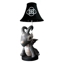 Wohnzimmerlampen|Kinderzimmerlampen*Happy Lamps Niedliche Kinderzimmerlampe LED 58 cm Drache Grau Schwarz