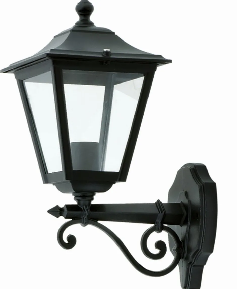 Rustikale Lampen|Rustikale Außenleuchten*Lido Nostalgische Außenlampe ONAYA Schwarz IP44 Rustikal