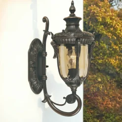 Rustikale Lampen|Vintage Lampen*Elstead Opulente Wandleuchte AMY Rustikal IP44 außen Hof