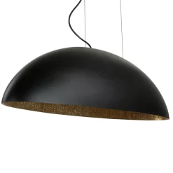 Esszimmer Lampen|Wohnzimmerlampen*Nowodvorski Ovale Pendelleuchte Schwarz Gold L:117cm groß