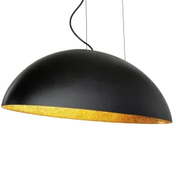 Esszimmer Lampen|Wohnzimmerlampen*Nowodvorski Ovale Pendelleuchte Schwarz Gold L:117cm groß
