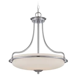 Elstead Pendellampe ASPERO Chrom Creme Jugendstil Lampe< Jugendstil Lampen|Designerlampen