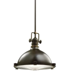 Hängelampen|Industrie Lampen*Elstead Pendellampe PILANGO Braun Ø34cm Esstisch Lampe