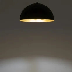 Nowodvorski Pendelleuchte Ø 33 cm E27 in Schwarz Gold matt< Schlafzimmer Lampen|Feuchtraumleuchten