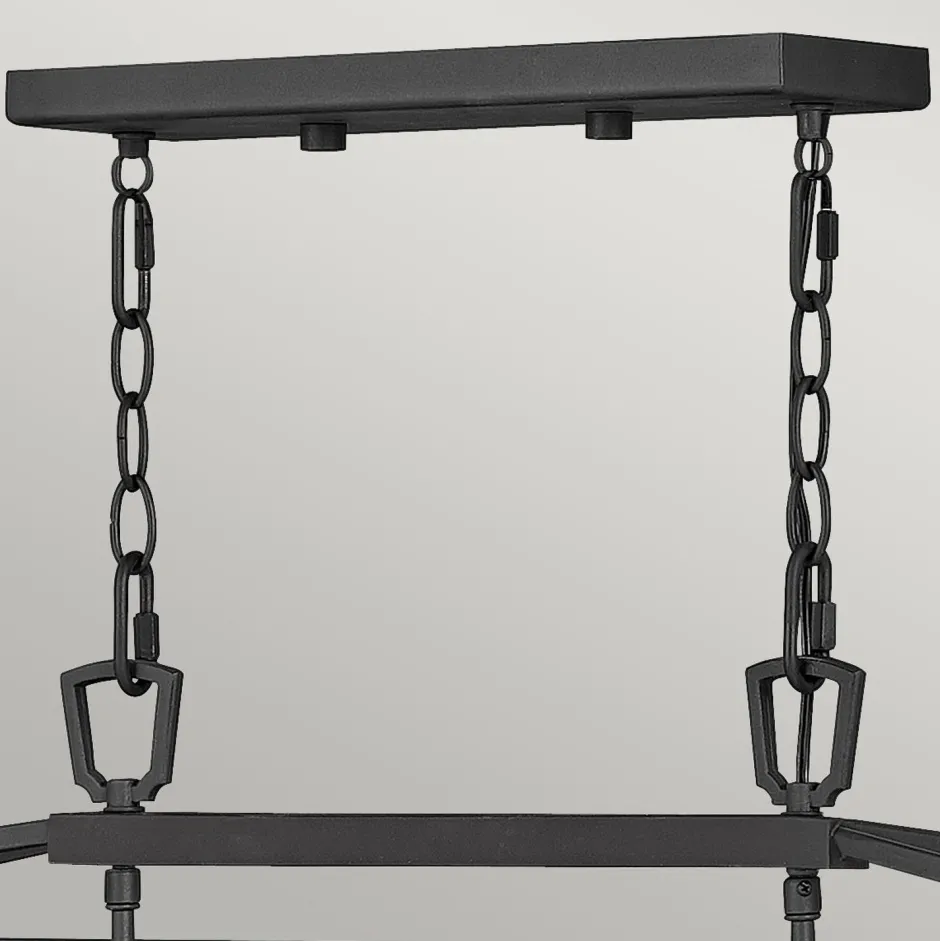 Elstead Pendelleuchte außen 101,6 cm lang E14 IP44 Schwarz Vintage< Metall Lampen|Vintage Lampen