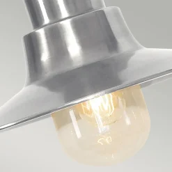 Außenleuchten Antik|Außenleuchten Messing*Elstead Pendelleuchte Außen Messing Glas in Nickel IP44