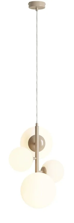ALDEX Pendelleuchte Beige Weiß B:46 cm Glas Metall blendarm< Bürolampen|Kugellampen